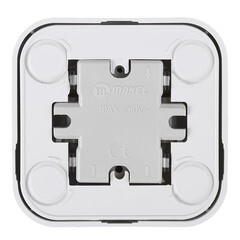 Выключатель Makel Siva Ustu одноклавишный накладной белый (45101) - фото 5