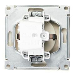 Розетка Systeme Electric ArtGallery встраиваемая песочная со шторками с крышкой (GAL001246) - фото 5