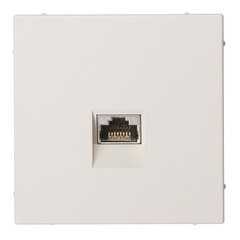 Розетка компьютерная Systeme Electric ArtGallery встраиваемая песочная RJ45 (GAL001286) - фото 1