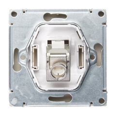 Розетка компьютерная Systeme Electric ArtGallery встраиваемая песочная RJ45 (GAL001286) - фото 4