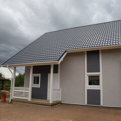 Металлочерепица 1,18х1,15 м 0,5 мм Grand Line Классик графитово-серая RAL 7024 satin - фото 3