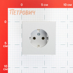 Розетка Systeme Electric ArtGallery встраиваемая алюминий (GAL000343) - фото 2