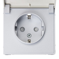 Розетка Systeme Electric ArtGallery встраиваемая алюминий со шторками с крышкой (GAL440346) - фото 2