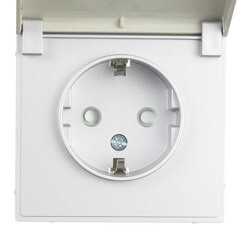Розетка Systeme Electric ArtGallery встраиваемая алюминий со шторками с крышкой (GAL000346) - фото 3