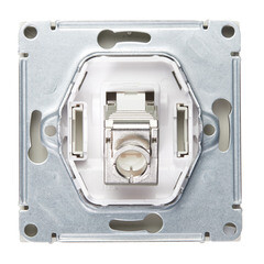 Розетка компьютерная Systeme Electric ArtGallery встраиваемая алюминий RJ45 (GAL000386) - фото 4