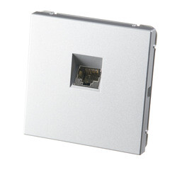 Розетка компьютерная Systeme Electric ArtGallery встраиваемая алюминий RJ45 (GAL000386) - фото 3