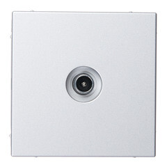 Изображение товара Розетка телевизионная Systeme Electric ArtGallery встраиваемая алюминий 1DB (GAL000391)