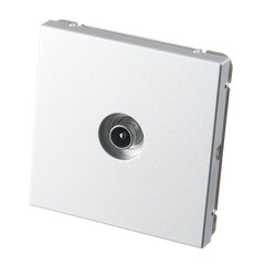 Розетка телевизионная Systeme Electric ArtGallery встраиваемая алюминий 1DB (GAL000391) - фото 3