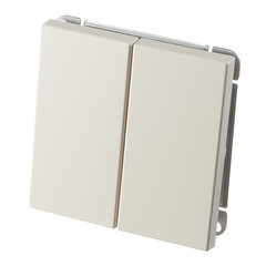 Выключатель Systeme Electric ArtGallery двухклавишный встраиваемый песочный (GAL001251) - фото 3