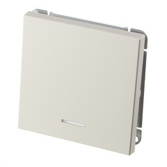 Выключатель Systeme Electric ArtGallery одноклавишный встраиваемый песочный с подсветкой (GAL001213) - фото 3