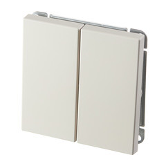 Переключатель Systeme Electric ArtGallery двухклавишный встраиваемый песочный (GAL001265) - фото 3