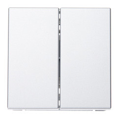 Изображение товара Выключатель Systeme Electric ArtGallery двухклавишный встраиваемый алюминий (GAL000351)