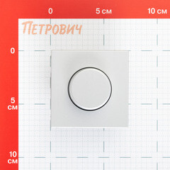 Диммер Systeme Electric ArtGallery поворотно-нажимной встраиваемый алюминий (GAL000323) - фото 2