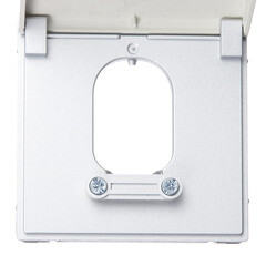 Вывод кабеля Systeme Electric ArtGallery встраиваемый алюминий (GAL000399) - фото 3