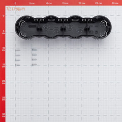 Коробка установочная Greenel для бетона четырехместная d70х45 мм IP30 (GE40012) - фото 2