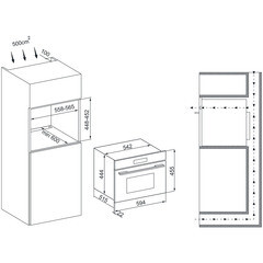 Микроволновая печь встраиваемая Krona Onyx 45H MW черная - фото 2