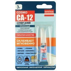 Клей цианоакрилатный Cosmofen Ca-12 CA-500.160 секундный прозрачный 3 г - фото 2