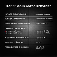 Ремсостав Церезит CX 5 безусадочный 2 кг - фото 4