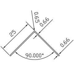 Уголок ПВХ 25х25х2700 мм гладкий белый - фото 2