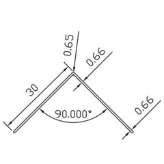 Уголок ПВХ 30х30х2700 мм гладкий белый - фото 2