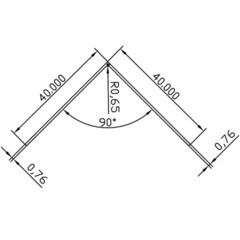 Уголок ПВХ 40х40х2700 мм гладкий белый - фото 2