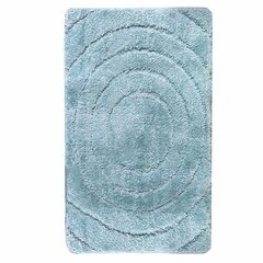 Изображение товара Коврик для ванной голубой 80х50 см Delphinium Вираж (103385)