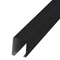 Рейка кубообразный дизайн 30х40 мм 3 м A38S черная матовая - фото 1