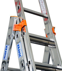 Лестница алюминиевая трансформер трехсекционная 14 ступеней Krause профессиональная - фото 6