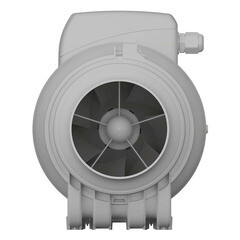 Вентилятор канальный осевой Era Pro Typhoon d100 мм белый - фото 3