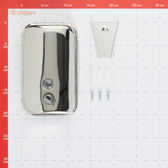 Диспенсер для мыла Zalel 1000 мл металл хром (MJ9303) - фото 2