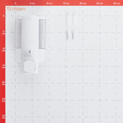 Диспенсер для мыла Zalel 380 мл пластик белый (MJ9010) - фото 2