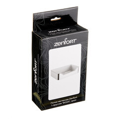 Полка для ванной Zenfort 210х135х63 мм металл/пластик хром (101198) - фото 3