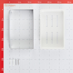 Полка для ванной Zenfort 210х135х63 мм металл/пластик хром (101198) - фото 2