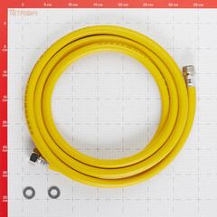 Шланг для газа ПВХ армированный Elka 3/4 НР(ш) х 3/4 ВР(г) 300 см желтый - фото 2