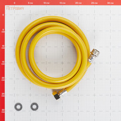 Шланг для газа ПВХ армированный Elka 3/4 НР(ш) х 3/4 ВР(г) 250 см желтый - фото 2