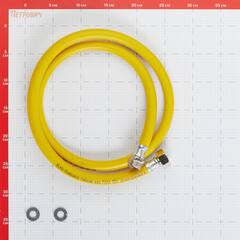 Шланг для газа ПВХ армированный Elka 3/4 НР(ш) х 3/4 ВР(г) 150 см желтый - фото 2