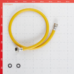 Шланг для газа ПВХ армированный Elka 3/4 НР(ш) х 3/4 ВР(г) 100 см желтый - фото 2