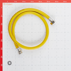 Шланг для газа ПВХ армированный Elka 3/4 НР(ш) х 3/4 ВР(г) 120 см желтый - фото 2
