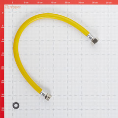 Шланг для газа ПВХ армированный Elka 3/4 НР(ш) х 3/4 ВР(г) 60 см желтый - фото 2