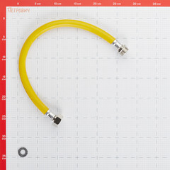 Шланг для газа ПВХ армированный Elka 3/4 НР(ш) х 3/4 ВР(г) 50 см желтый - фото 2