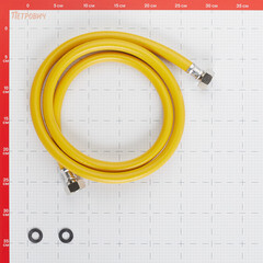 Шланг для газа ПВХ армированный Elka 3/4 ВР(г) х 3/4 ВР(г) 180 см желтый - фото 2