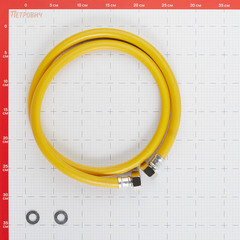 Шланг для газа ПВХ армированный Elka 3/4 ВР(г) х 3/4 ВР(г) 150 см желтый - фото 2