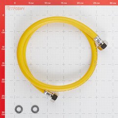 Шланг для газа ПВХ армированный Elka 3/4 ВР(г) х 3/4 ВР(г) 120 см желтый - фото 2