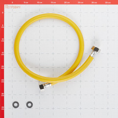 Шланг для газа ПВХ армированный Elka 3/4 ВР(г) х 3/4 ВР(г) 100 см желтый - фото 2