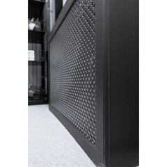 Боковина для экрана радиатора De Luxe 600х156 мм универсальные черные (2 шт.) - фото 4