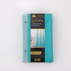 Штора для ванны Savanna Нептун 1800х1800 мм EVA голубая (5235779) - фото 4