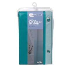 Штора для ванны Savanna Нептун 1800х1800 мм EVA голубая (5235779) - фото 2
