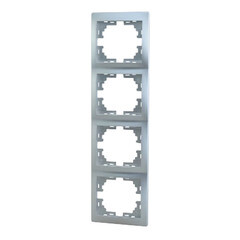Изображение товара Рамка Lezard Mira четырехместная металл серый (701-1000-154)