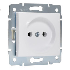 Розетка Lezard Karina встраиваемая белая (707-0288-121B) - фото 4