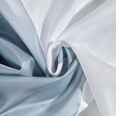 Штора для ванны Moroshka Teriberka 1800х1800 мм полиэстер голубая/белая (977-301-03) - фото 5